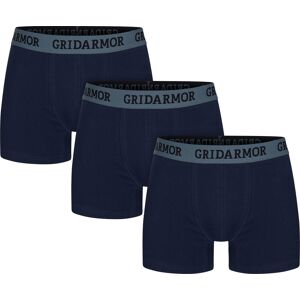Gridarmor Men's Steine 3p Cotton Boxers 2.0 Navy Blazer S, Navy Blazer