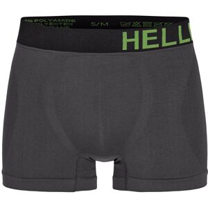 Hellner Men's Svierkku Seamless Boxer Grey/Black S/M, Grey/Black