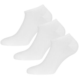 Urberg Bamboo Shaftless Sock 3-Pack Bright White 44-47, Bright White