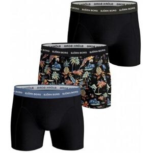 Björn Borg Cotton Stretch Boxer Black/Exotic 3-pack