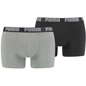 Puma Boxershorts - Basic - 2-Pak - Mørk Grå/sort - Puma - S - Small - Boxershorts