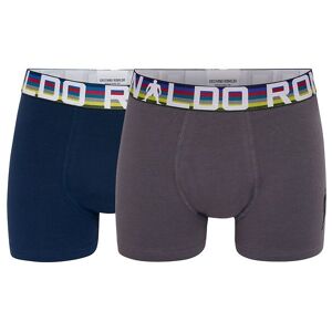 Ronaldo Boxershorts - 2-Pak - Mørkegrå/navy - Jbs - 10-12 År (140-152) - Boxershorts