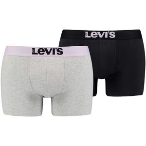 Levis Boxershorts - 2-Pak - Boxer Brief - Lysegråmeleret/orchid  - Levis - S - Small - Boxershorts