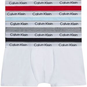 Klein Boxershorts - 5-Pak - Sort/grå/hvid/rød/lyseblå - Calvin Klein - 14-16 År (164-176) - Boxershorts