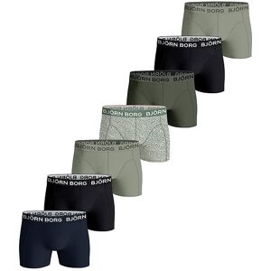 Björn Borg Boxershorts - 7-Pak - Grøn/blå - Björn Borg - 5-6 År (110-116) - Boxershorts