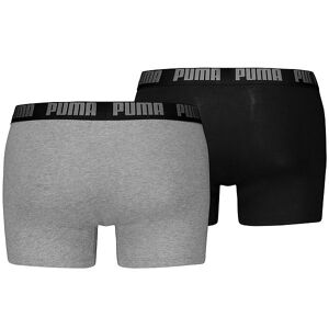 Puma Boxershorts - 2-Pak - Grey Melange/black - Puma - M - Medium - Boxershorts