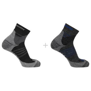 Salomon X Ultra Access Quarter Sock 2-Pack, Anthracite / Black M