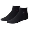 Tommy Hilfiger Men's TH Men's Quarter 2P Sneaker Socks 2 Pairs (Th Men Quarter 2p) Blue (Dark Navy 322) Plain, size: 43-46
