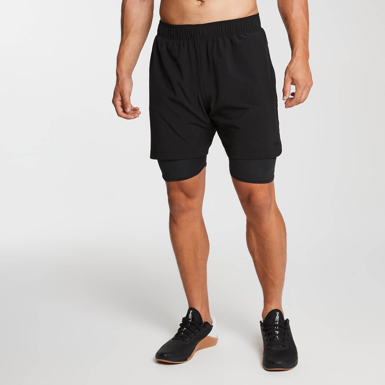 MP Essential Woven 2-i-1 Training Shorts - Sort - XXXL