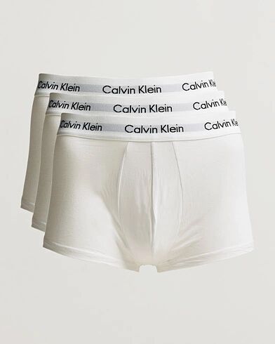 Calvin Klein Cotton Stretch Low Rise Trunk 3-pack White men M Hvid