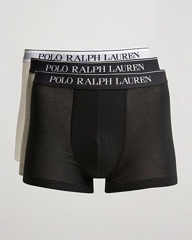 Polo Ralph Lauren 3-Pack Trunk Grey/White/Black men S Sort