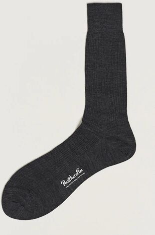 Pantherella Naish Merino/Nylon Sock Charcoal men 10 (39) Grå