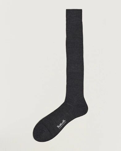Pantherella Naish Long Merino/Nylon Sock Charcoal men 11 (42) Grå