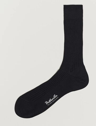 Pantherella Vale Cotton Socks Black men 11,5 (43-44) Sort