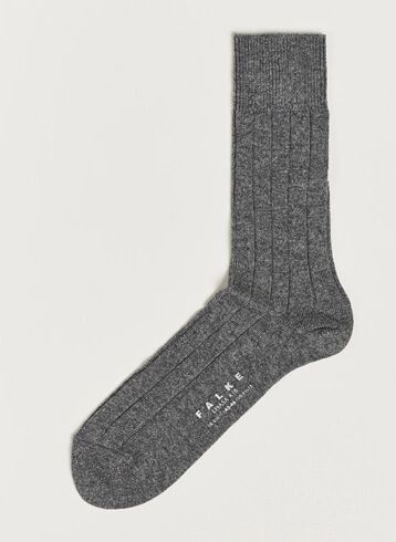 Falke Lhasa Cashmere Socks Light Grey men 39-42 Grå