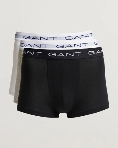 GANT 3-Pack Trunk Boxer White/Black/Grey Melange men S Grå