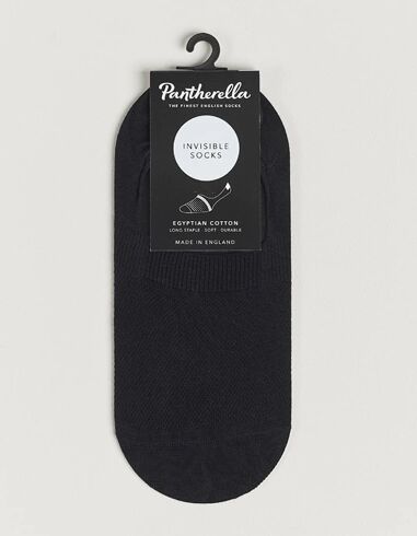 Pantherella Footlet Cotton/Nylon Sock Black men L Sort