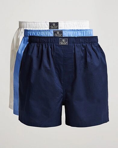 Polo Ralph Lauren 3-Pack Woven Boxer White/Blue/Navy men M Hvid