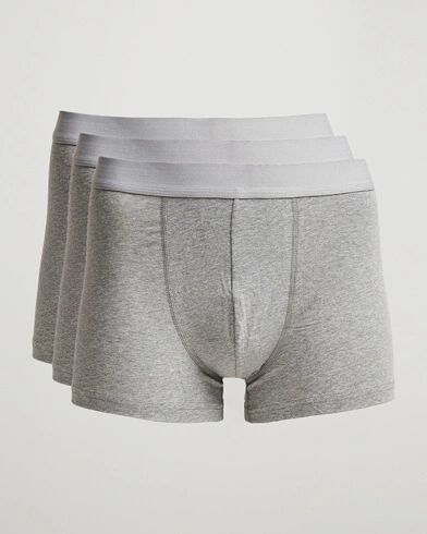 Bread & Boxers 3-Pack Boxer Brief Grey Melange men XL Grå