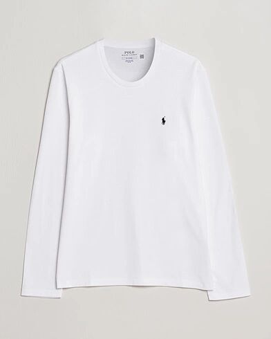 Polo Ralph Lauren Liquid Cotton Long Sleeve Crew Neck Tee White men L Hvid