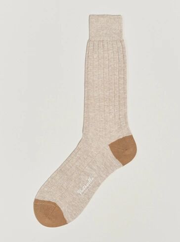 Pantherella Hamada Linen/Cotton/Nylon Sock Beige men M (41-44) Beige