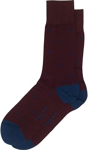 Falke Cotton Dot Sock Barolo/Navy men 43-46 Rød