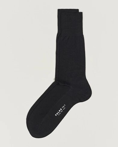 Falke No. 4 Pure Silk Socks Black men 45-46 Sort
