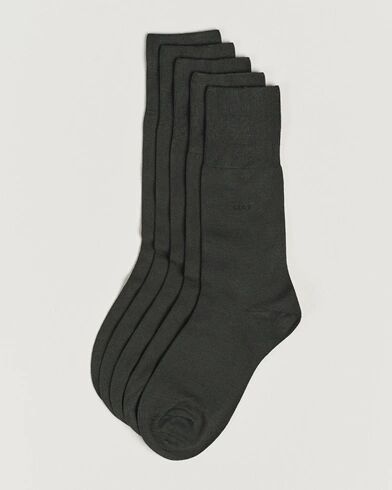 CDLP 5-Pack Bamboo Socks Charcoal Grey men 39-42 Grå