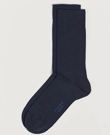 Falke Happy 2-Pack Cotton Socks Navy men 43-46 Blå