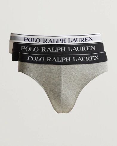 Polo Ralph Lauren 3-Pack Low Rise Brief Black/White/Grey men XXL Sort