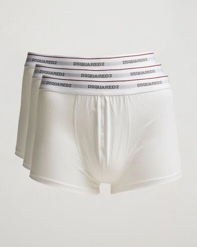 Dsquared2 3-Pack Cotton Stretch Trunk White men XL Hvid