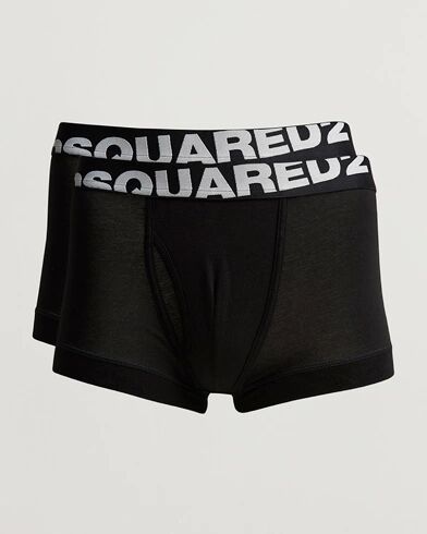 Dsquared2 2-Pack Cotton Stretch Trunk Black men XXL Sort