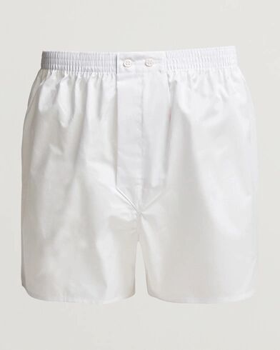 Derek Rose Classic Fit Cotton Boxer Shorts White men S Hvid