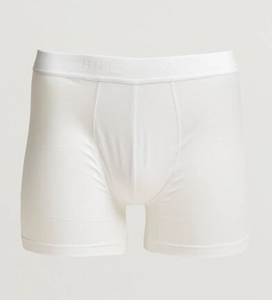 Bresciani Cotton Boxer Trunk White men M Hvid