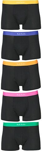 Paul Smith 5-Pack Trunk Coloured Waistband Black men S Sort