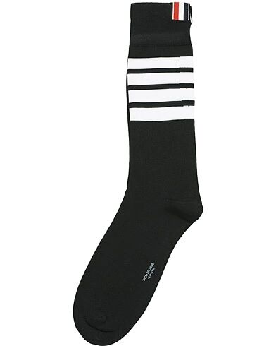 Thom Browne 4 Bar Cotton Socks Black men One size Sort