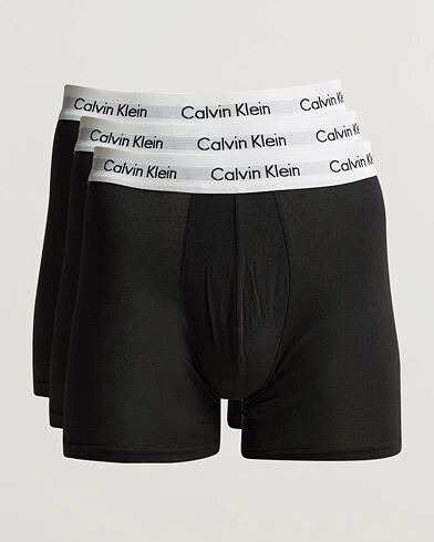Calvin Klein Cotton Stretch 3-Pack Boxer Breif Black men XL Sort