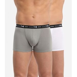 DIM. Pack 2 Boxer DIM 6596 BLANCO/GRIS 7EX BLANCO/GRIS SG/XL