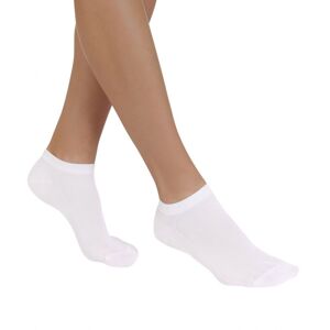 DIM. Pack 2 Pares de Calcetines unisex Invisibles DIM 6H4 43-46 Blanco + Blanco