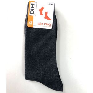 DIM. Pack OFERTA 2 Calcetines Caballero DIM 5U8 G(43-46) Marengo