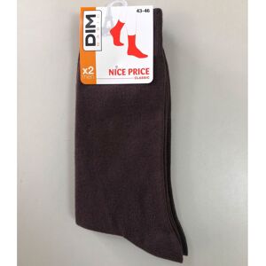 DIM. Pack OFERTA 2 Calcetines Caballero DIM 5U8 G(43-46) Marrón