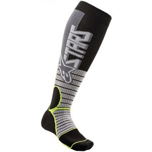 Calcetines Alpinestars Mx Pro Socks Cool Gray Yellow Fluo  4701520-905