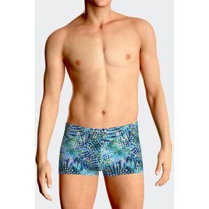 IMPETUS Bañador Boxer estampado exótico AZUL