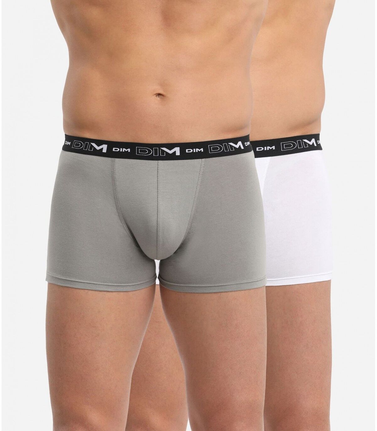 DIM. Pack 2 Boxer DIM 6596 BLANCO/GRIS 7EX BLANCO/GRIS M