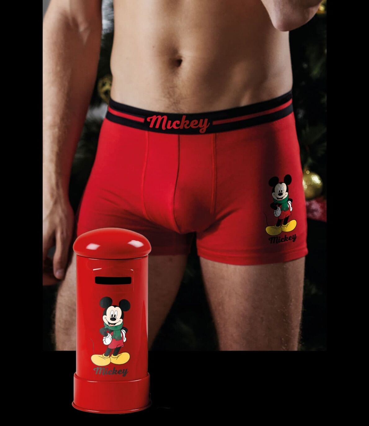 BOXER Y BUZON METAL REGALO DISNEY 48347 G/L Rojo