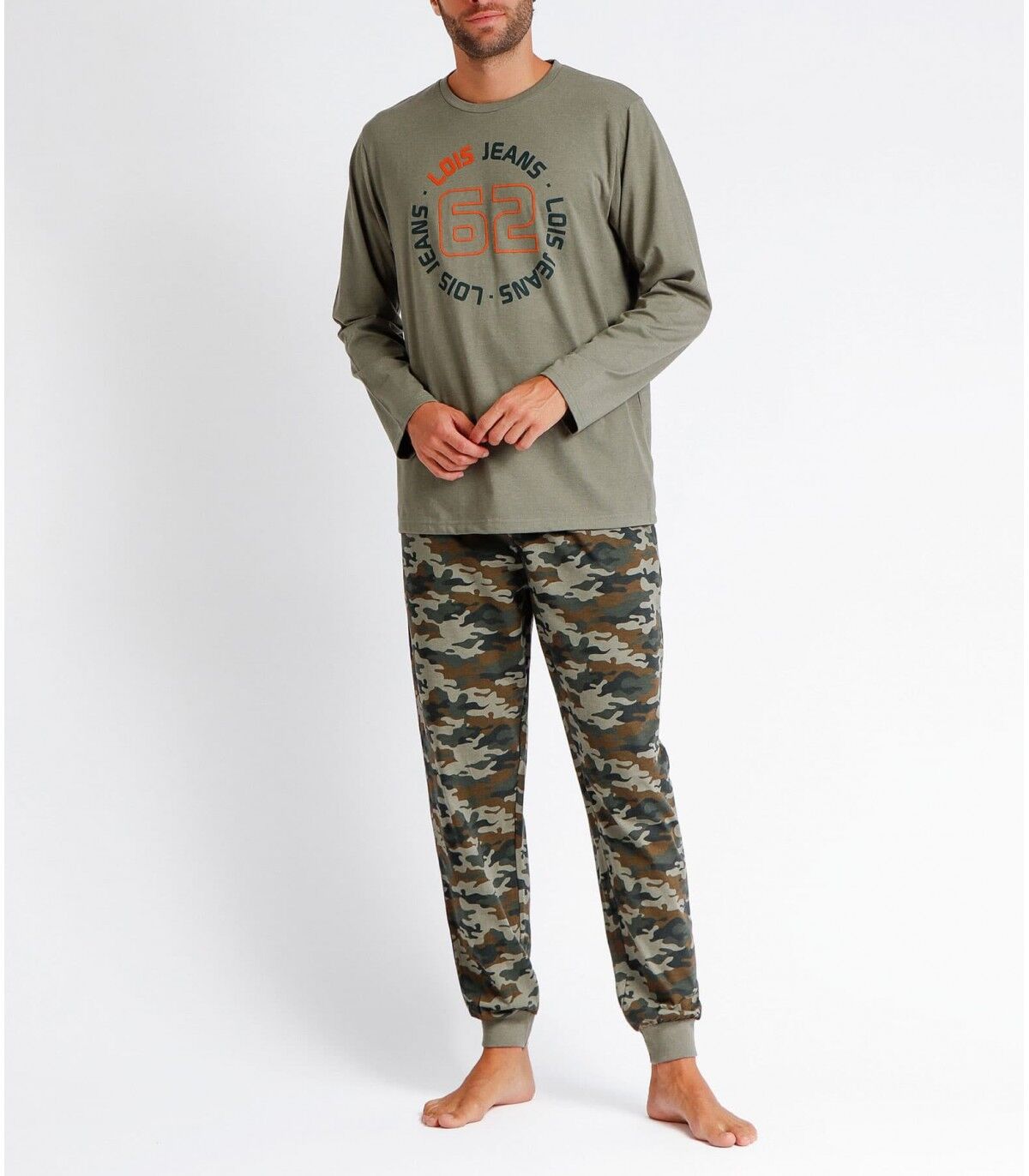 Pijama Hombre LOIS 56379 Kaki P/S