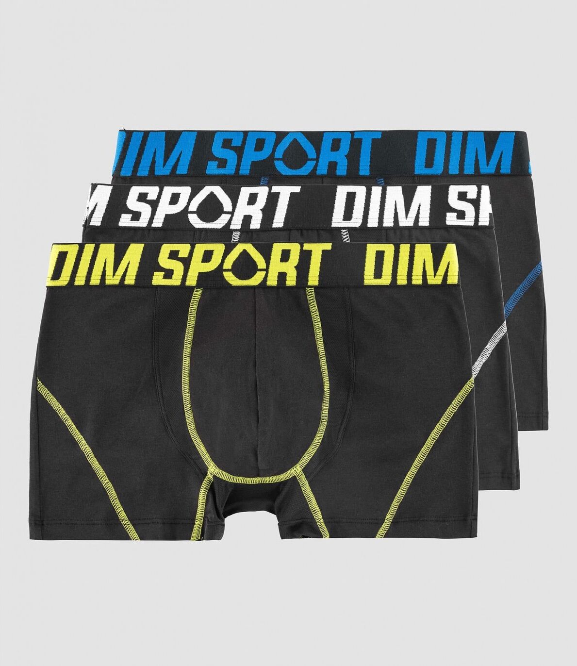 DIM. Pack 3 Boxer DIM SPORT 8EX Negro-Negro 0HZ G/L Negro