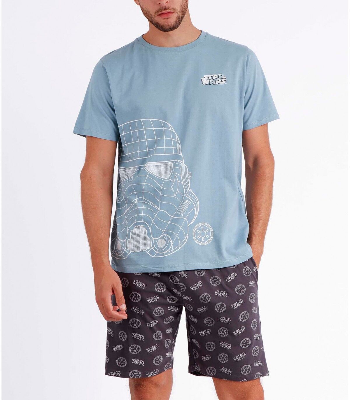 Pijama Hombre STAR WARS 60664 Celeste XXL