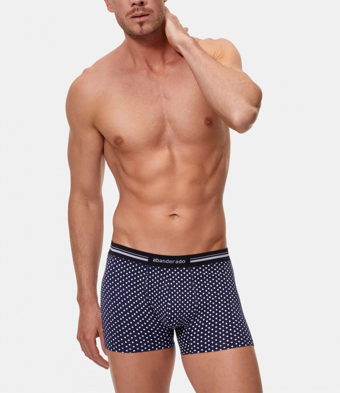 Calzoncillos Boxer Abanderado 77I Azul Rombo 1QE Azul XL56