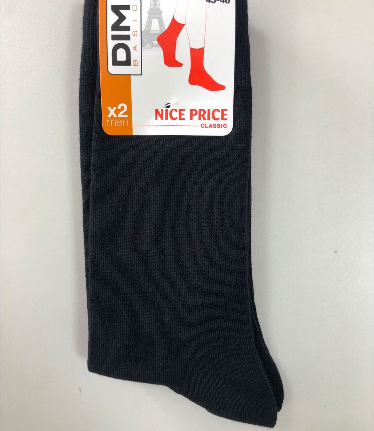 DIM. Pack OFERTA 2 Calcetines Caballero DIM 5U8 G(43-46) Negro